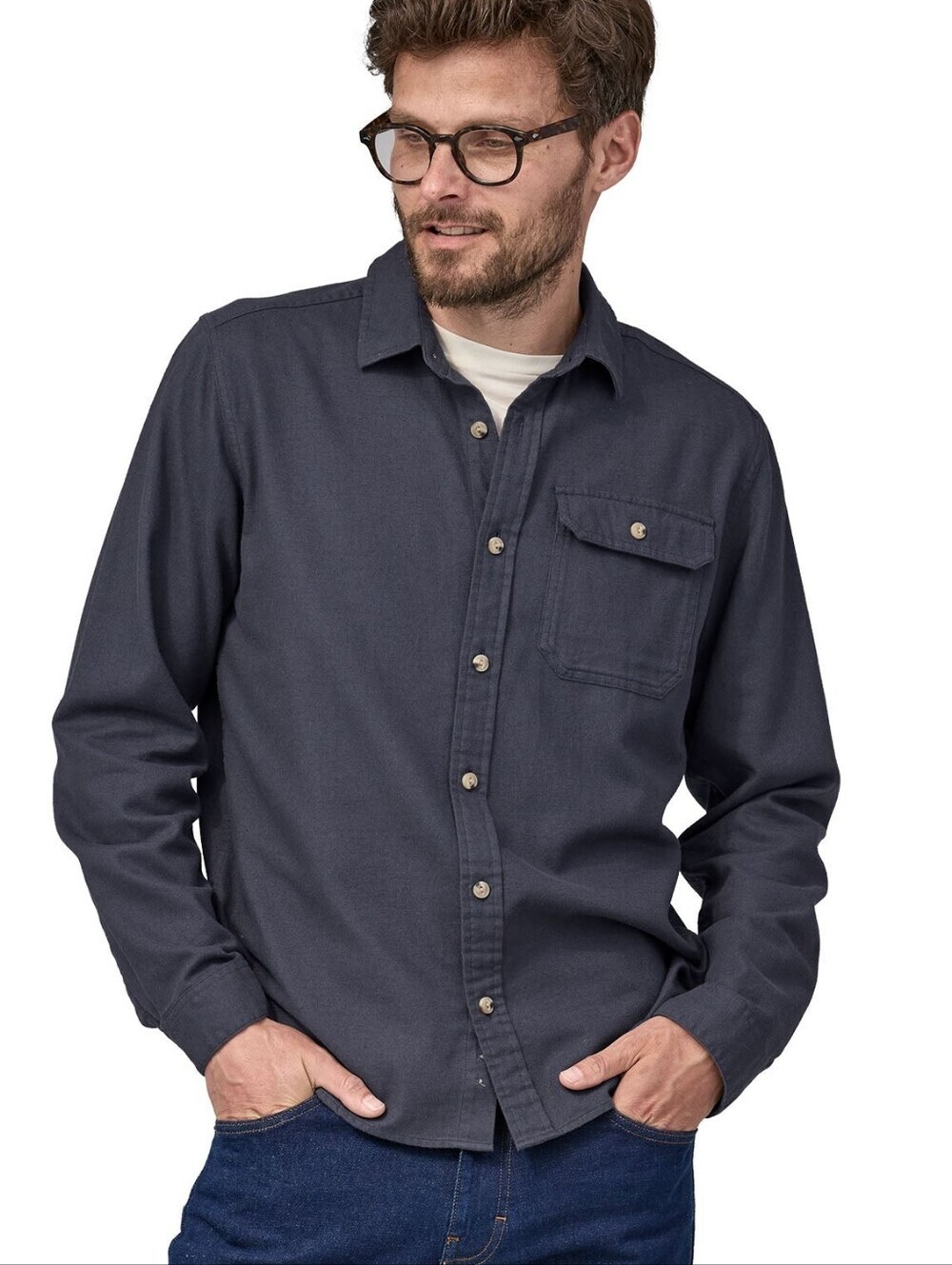 NWT Patagonia Long Sleeve Lightweight Flannel With Stuff Sack Size Large